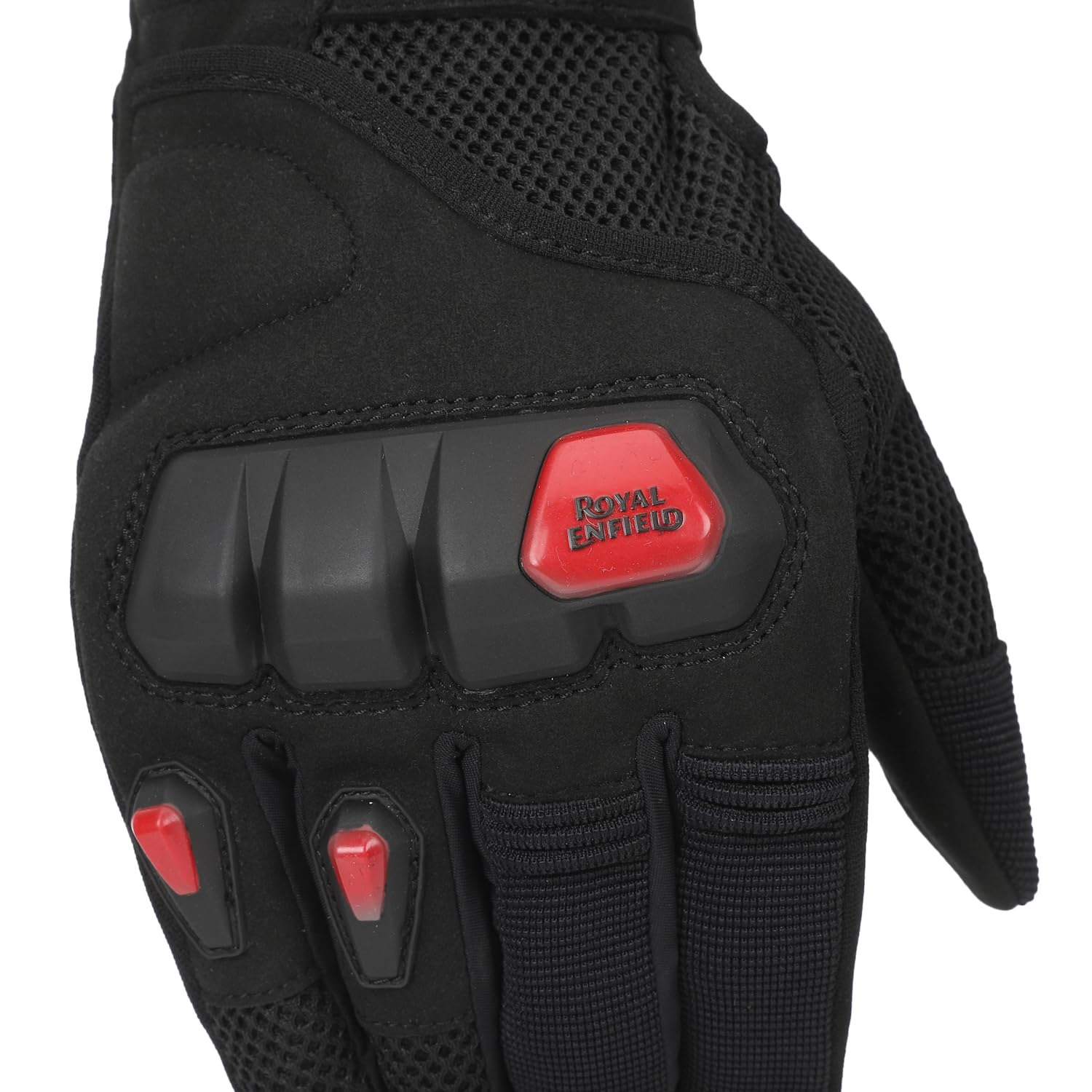 Royal Enfield Rambler V3 Riding Gloves |TPR Knuckle Protectors for Protection Against impacts and Ab